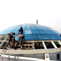 Prefab  Church Skylights Design Steel Frame Glass Atrium Dome Roof Building